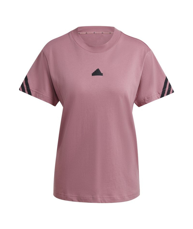 Camiseta adidas Mulher Future Icons 3-Stripes Rosa