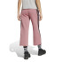 Pantalón adidas Future Icons 3 Bandas Open Hem Mujer Rosa