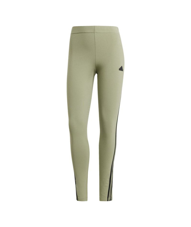 Collants adidas Femme Future Icons 3-Stripes Vert