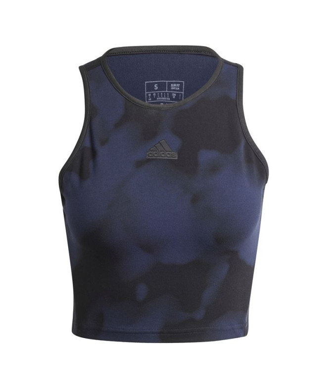 Camiseta adidas Mulher Future Icons 3 Band Tank Preto