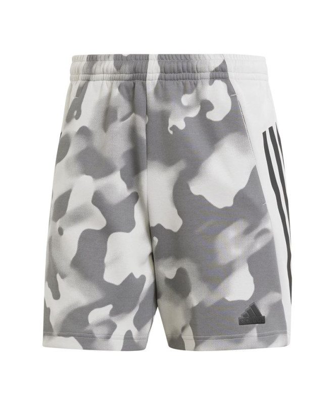 Pantalones adidas Future Icons 3 Bandas Aop Hombre Gris