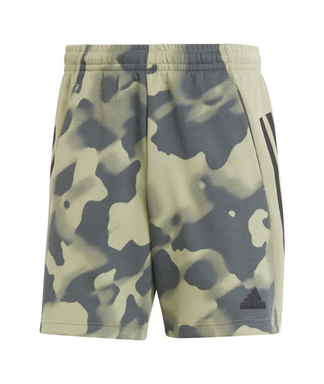 Pantalones adidas Future Icons 3 Bandas Aop Hombre Verde