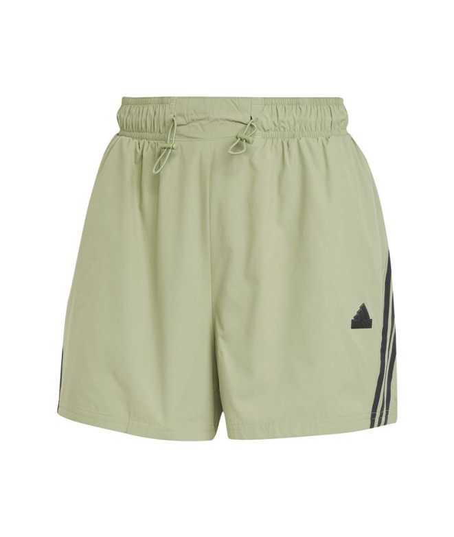 Pantalons adidas Femme Future Icons 3 Band Woven Green