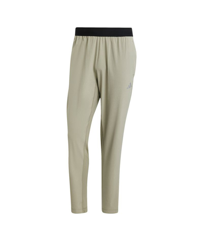 Calça Fitness adidas Homem de Gym+ Woven Cinzento