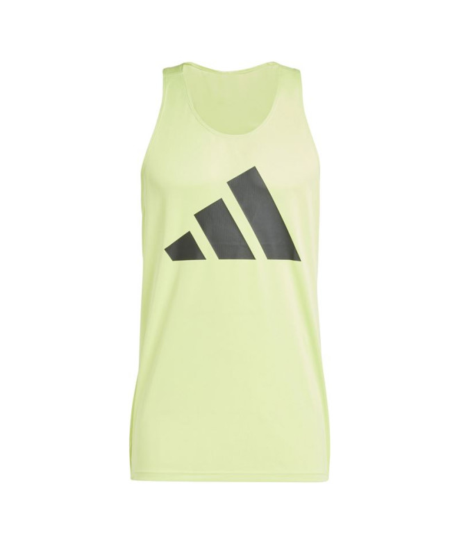 Camiseta de Running adidas Run It Tank Hombre Amarillo