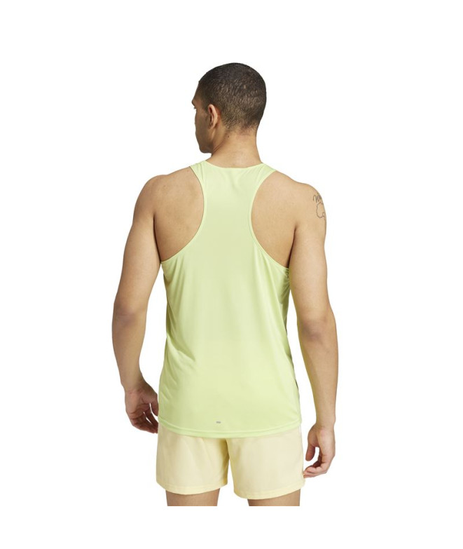 T-shirt Running adidas Homme de Run It Tank Yellow