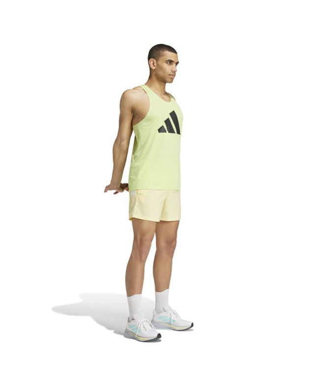 T-shirt Running adidas Homme de Run It Tank Yellow