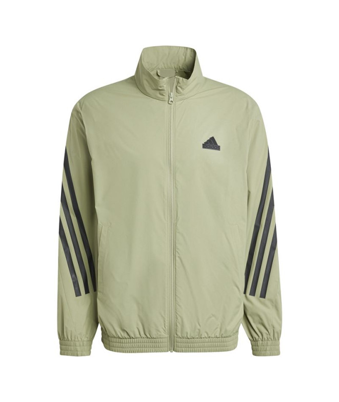 Sudadera adidas Future Icons 3S Woven Track Hombre Verde