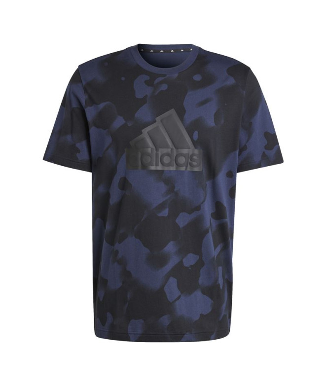 Camiseta adidas Homem Ícones do futuro Bos Aop Marine