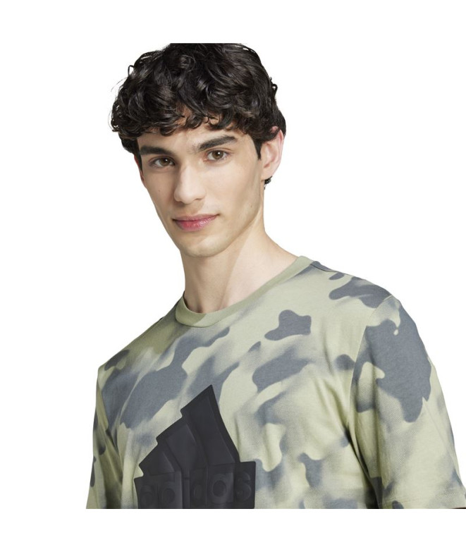T-shirt adidas Homme Future Icons Bos Aop Green