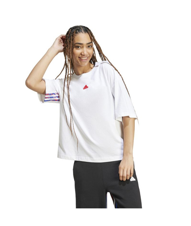 Camiseta adidas Mulher Express All Gender Anti-Microbial Branco