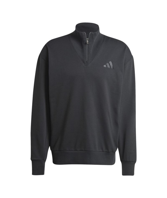 Sudadera adidas All Szn Fleece 1/4 Zip Crew Hombre Negro