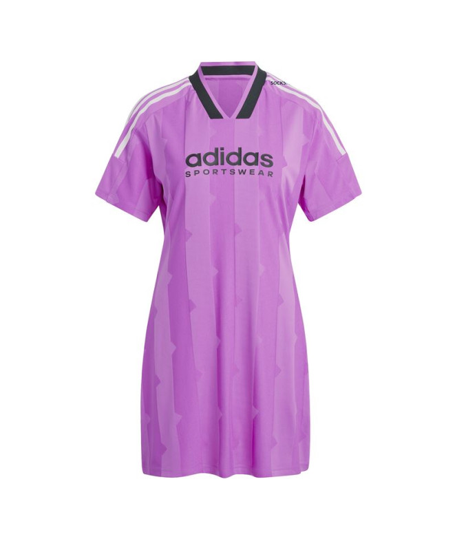 Vestido adidas Tiro Cut 3 Bandas Jacquard Mujer Morado