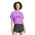 Camiseta adidas Mulher Tiro Cut 3 Stripes Jacquard Boyfriend Purple