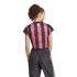 Camiseta adidas Mulher Tiro Cut 3 Stripes Print Baby Preto
