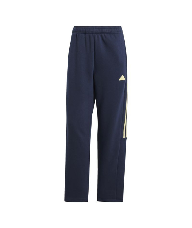 Calça adidas Mulher Tiro Cut 3 Band Fleece Joggers Azul