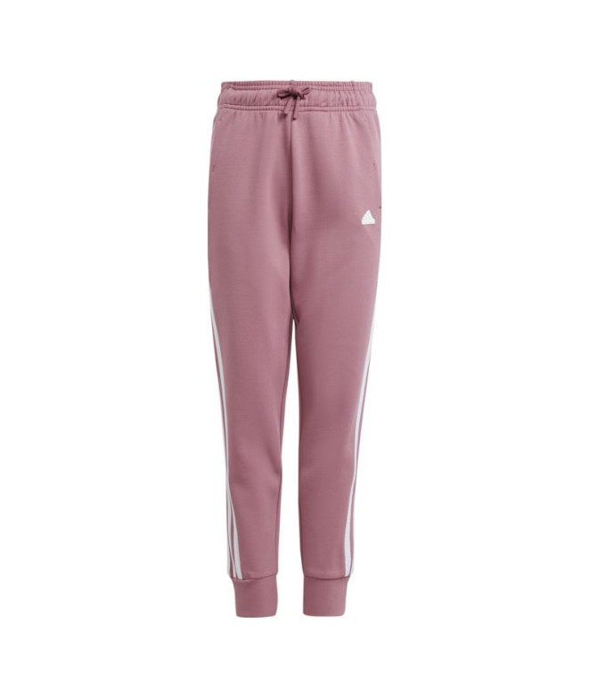 Calça adidas Menina Future Icons 3 Bands Algodão Rosa