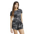 Camiseta adidas Essentials 3 Bandas Camo Print Baby Mujer Negro
