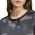 Camiseta adidas Essentials 3 Bandas Camo Print Baby Mujer Negro