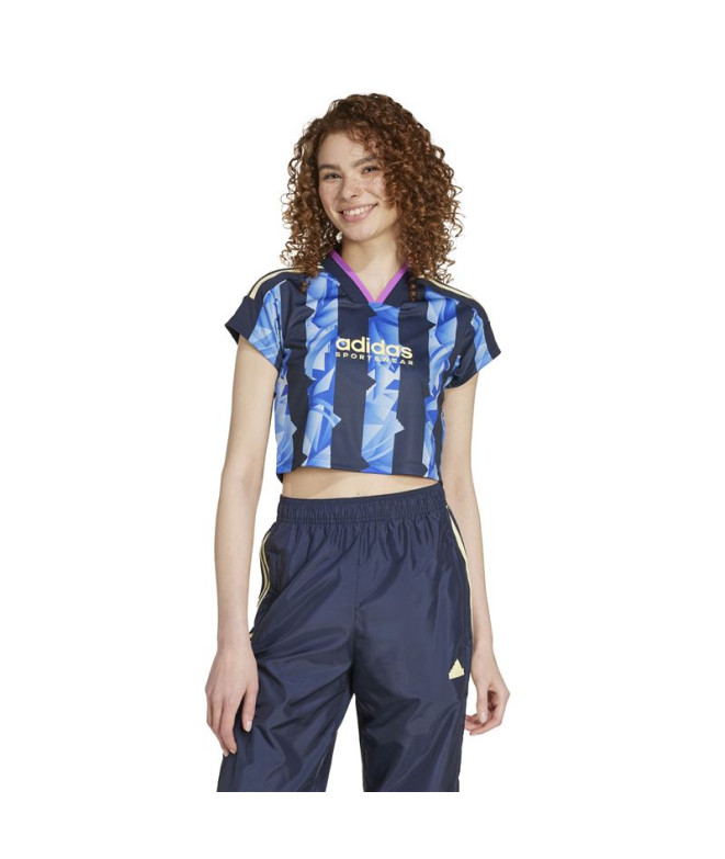 T-shirt adidas Femme Tiro Cut 3 Stripes Print...