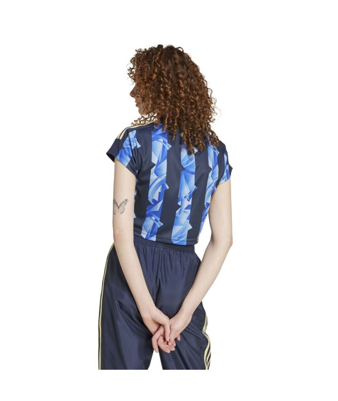 Camiseta adidas Tiro Cut 3 Bandas Print Baby...