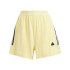 Calça adidas Mulher Tiro Cut 3 Band Jacquard Shorts Amarelo