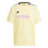 Camiseta adidas Mulher Tiro Cut 3 Stripes Jacquard Boyfriend Amarelo