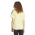 Camiseta adidas Mulher Tiro Cut 3 Stripes Jacquard Boyfriend Amarelo