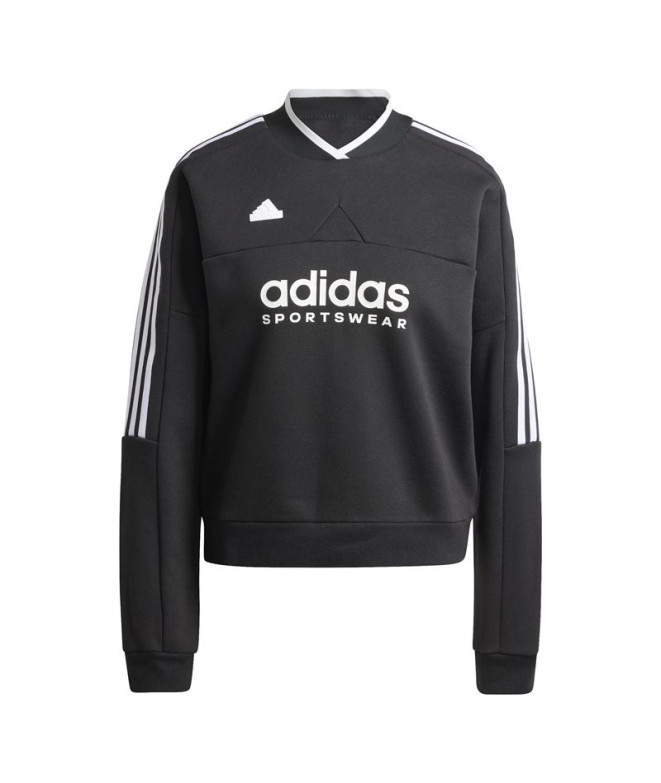 Moletom adidas Mulher Tiro Cut 3 Band Fleece Preto