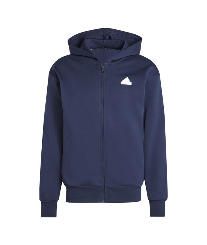 Casaco adidas Homem Future Icons Doubleknit Full-Zip Azul