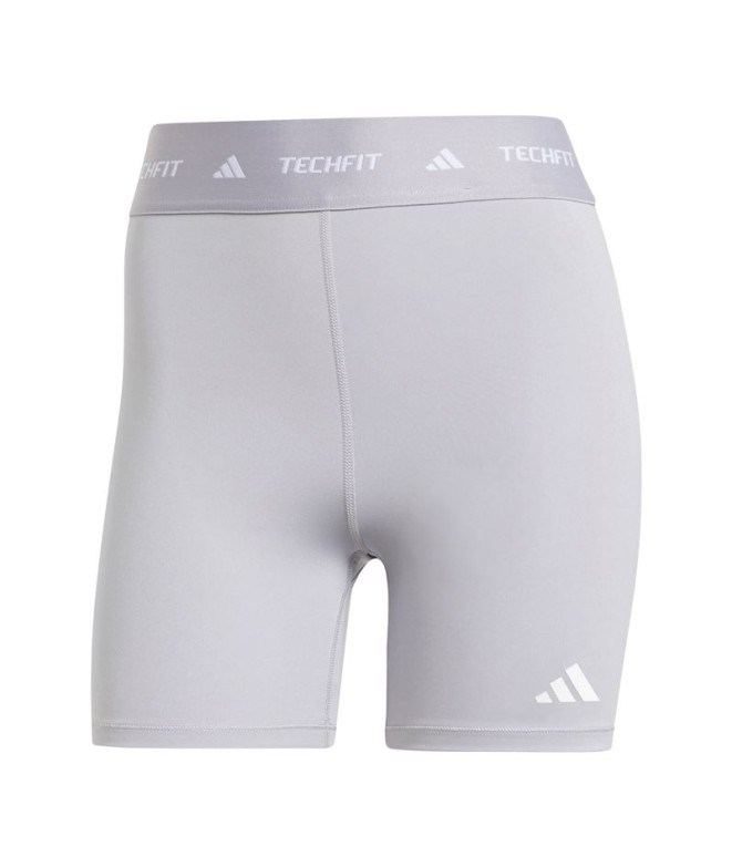 Malhas Fitness adidas Mulher de Techfit Short Cinzento