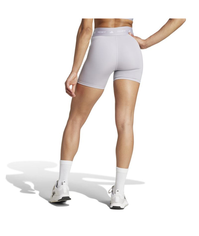 Mallas de Fitness adidas Techfit Short Mujer Gris