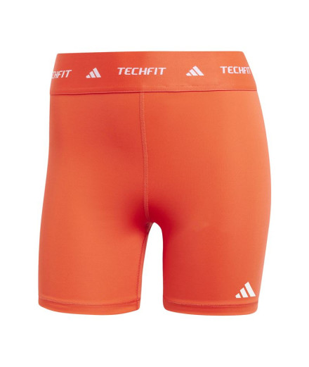 Mallas de Fitness adidas Techfit Short Mujer Rojo
