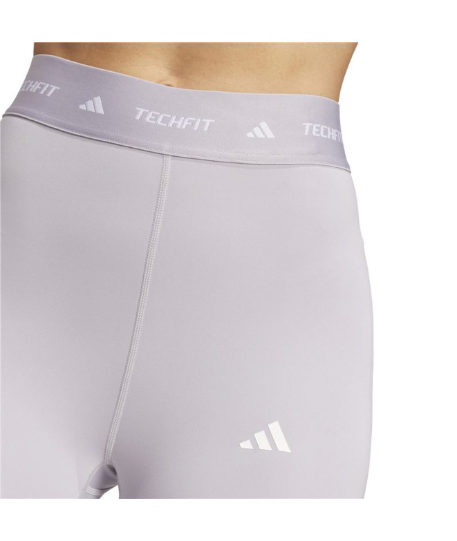 Collants Fitness adidas Femme de Techfit 7/8 Gris