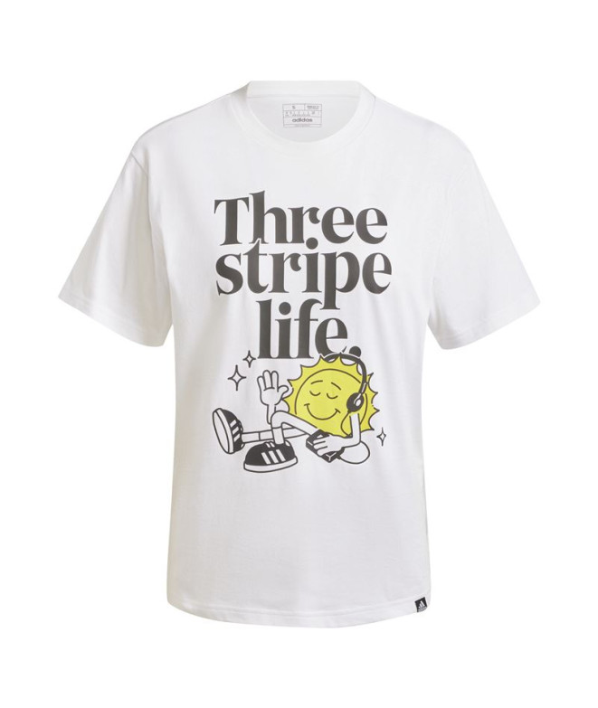 Camiseta adidas Mulher Gráfico Positivity Branco