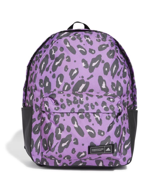 Mochila adidas Animal Print Classic Mujer Morado