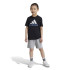 Conjunto adidas Logotipo Little Essentials e crianças preto