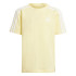 Camiseta adidas Infantil Little Essentials 3 Band Cotton Amarelo