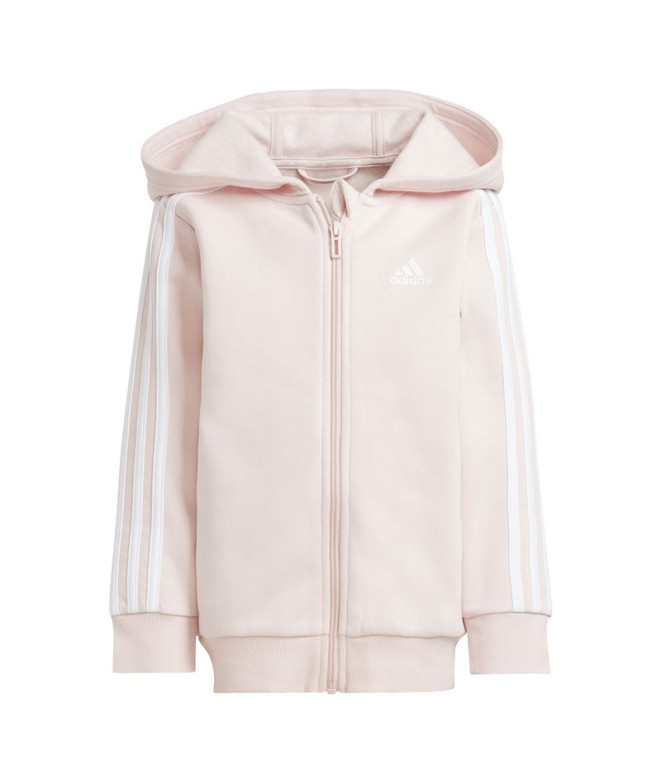 adidas Enfant Veste Little Essentials 3 Band Zip Pink