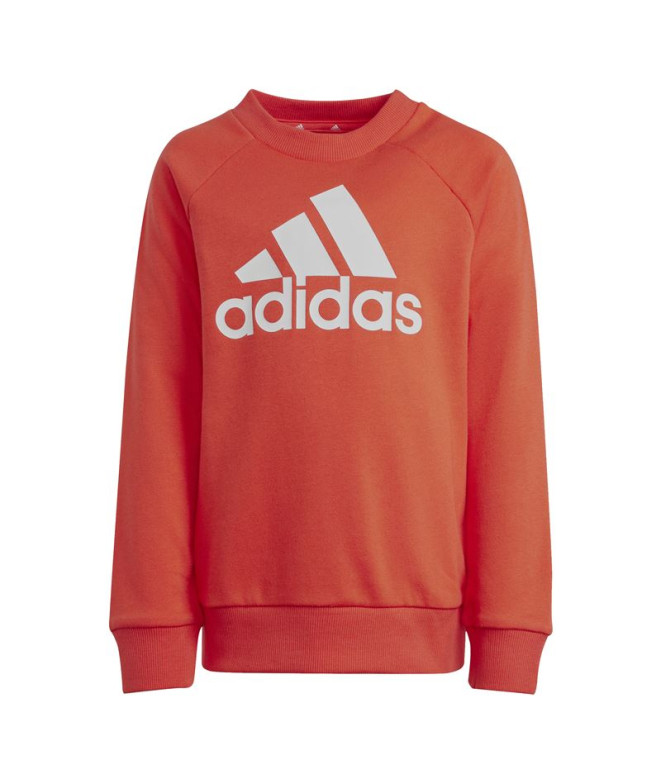 Conjunto adidas Little Essentials Logo Jogger Set French Terry Infantil Rojo