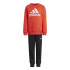 Conjunto adidas Little Essentials Logo Jogger Set French Terry Infantil Rojo