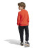 Conjunto adidas Little Essentials Logo Jogger Set French Terry Infantil Rojo