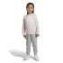Conjunto adidas Little Essentials Logo Jogger Set French Terry Infantil Rosa