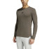 Camiseta Fitness adidas Homem from Workout Manga comprida verde azeitona