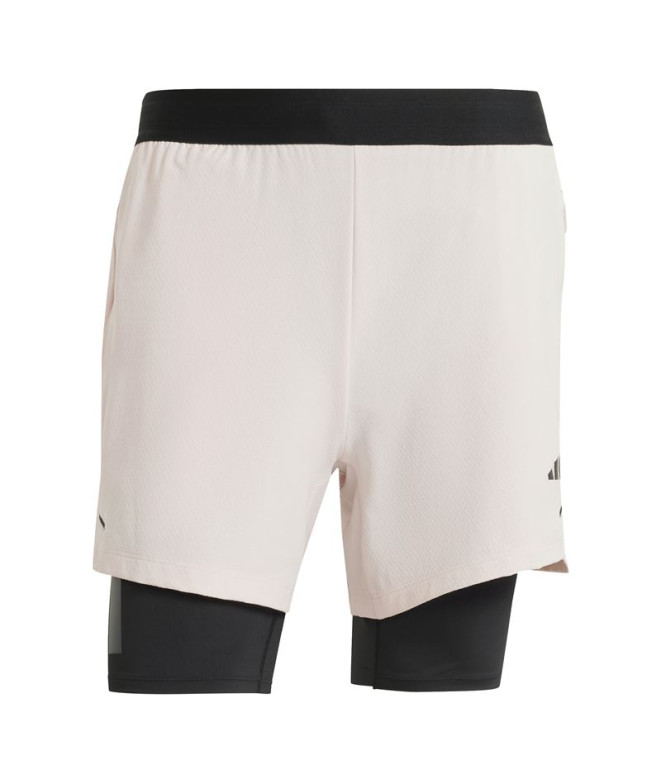 Pantalones de Fitness Power 2In1 Hombre Rosa