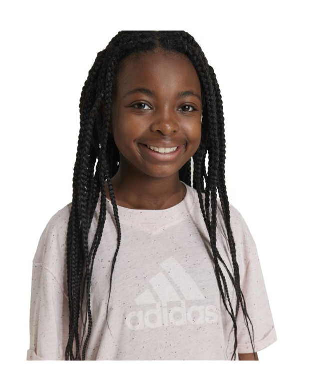Camiseta adidas Future Icons Winners Niña Rosa