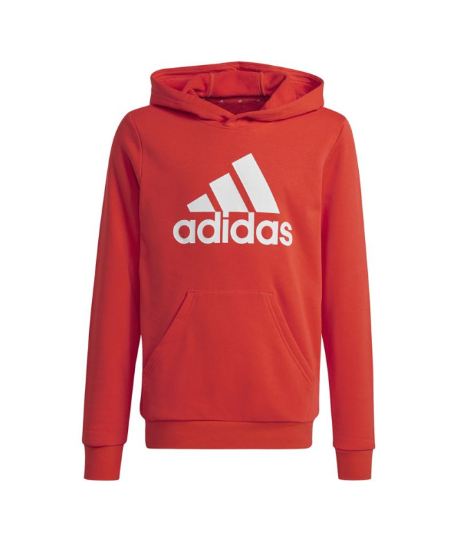 Moletom adidas Infantil Big Logo Essentials Algodão Vermelho