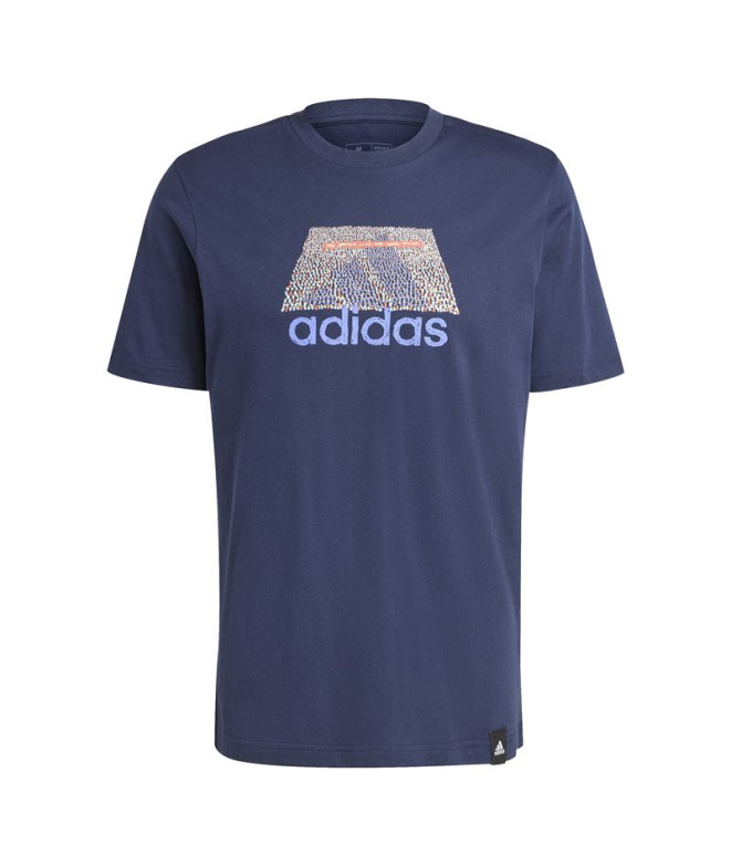 Camiseta adidas Homem Códigos Bos Graphic Blue