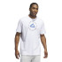 Camiseta Basquetebol adidas Homem por Hoops Emblem Graphic Branco