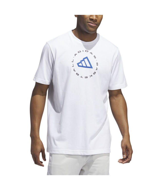 Camiseta Basquetebol adidas Homem por Hoops...